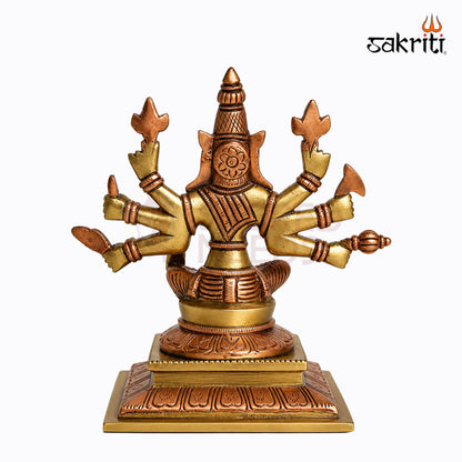 Sacred Needs Brass Varahi Idol – 6.5 Inch (16.5 cm) Height | Goddess Varahi Statue for Protection, Shakti Worship, Temple & Pooja Room Décor