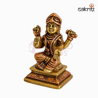 Sacred Needs Brass Balambika Idol – 3 Inch (7.6 cm) Height | Goddess Balambika Statue for Pooja Room, Temple, Home Altar & Spiritual Décor