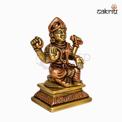 Sacred Needs Brass Balambika Idol – 3 Inch (7.6 cm) Height | Goddess Balambika Statue for Pooja Room, Temple, Home Altar & Spiritual Décor