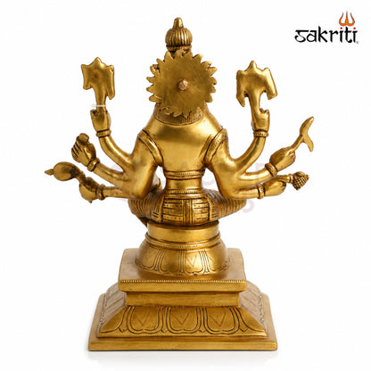 Brass Varahi Amman Idol – 14 Inch (35.6 cm) Height | Goddess Varahi Statue for Pooja Room, Temple, Shakti Worship & Spiritual Décor