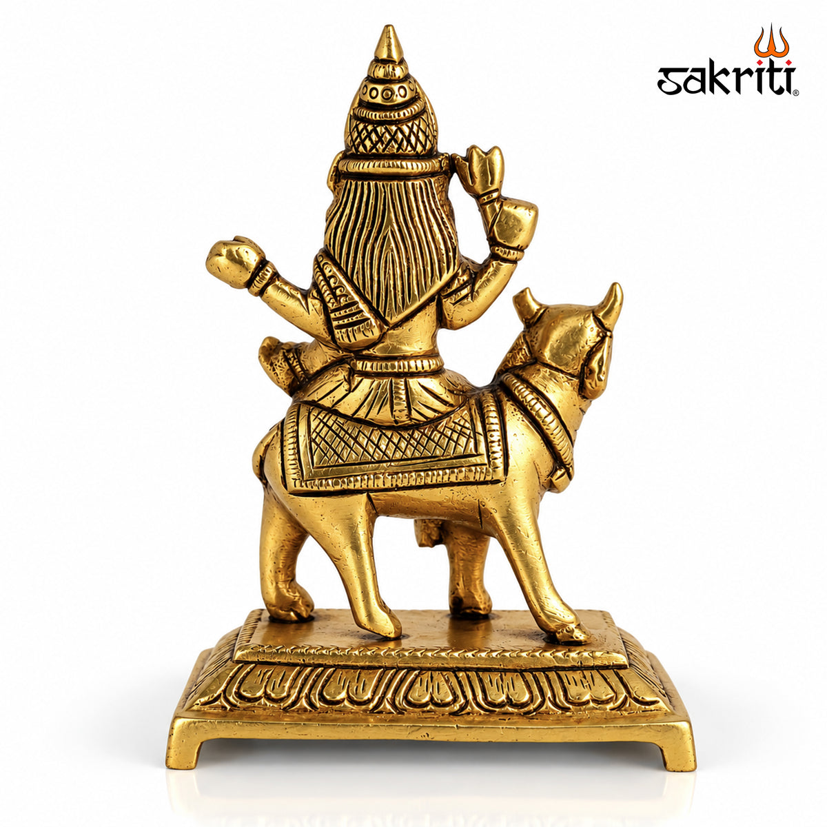 Sacred Needs Brass Nav Durga Idol Set – 5 Inch (12.7 cm) Height | Nine Goddess Durga Statues for Pooja Room, Temple & Navratri Worship