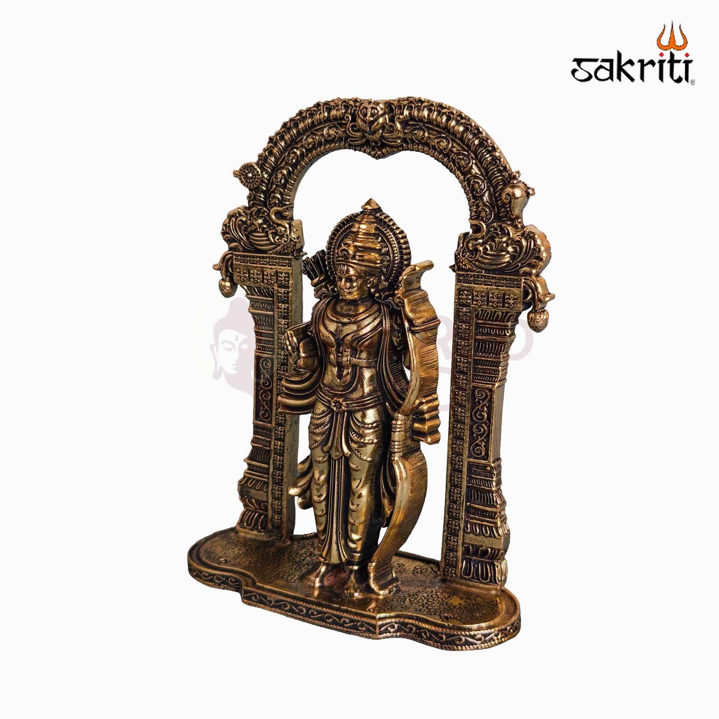 Sacred Needs Brass Dasavatharam Idol Set (10 Pieces) – 5 Inch (12.7 cm) Height | Lord Vishnu Avatars Statue Set for Pooja & Décor