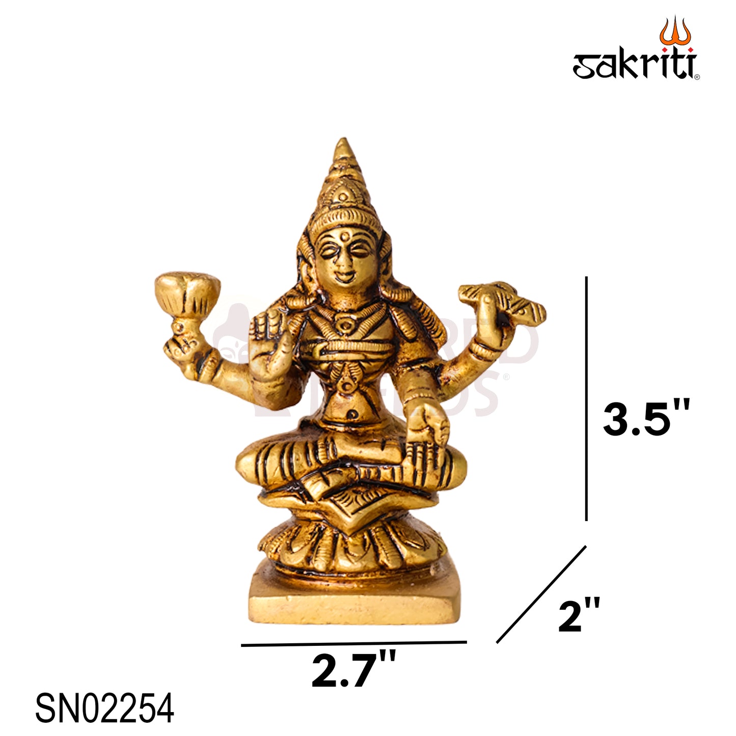 Brass Astalakshmi Set – 3.5 Inch Lakshmi Idol (8 Pieces) for Pooja Room, Temple Decor & Gifting