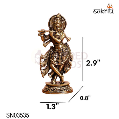 Brass Dasavatharam Set – 2.9 Inch (10 Pieces) Vishnu Avatars for Pooja Room and Home Decor