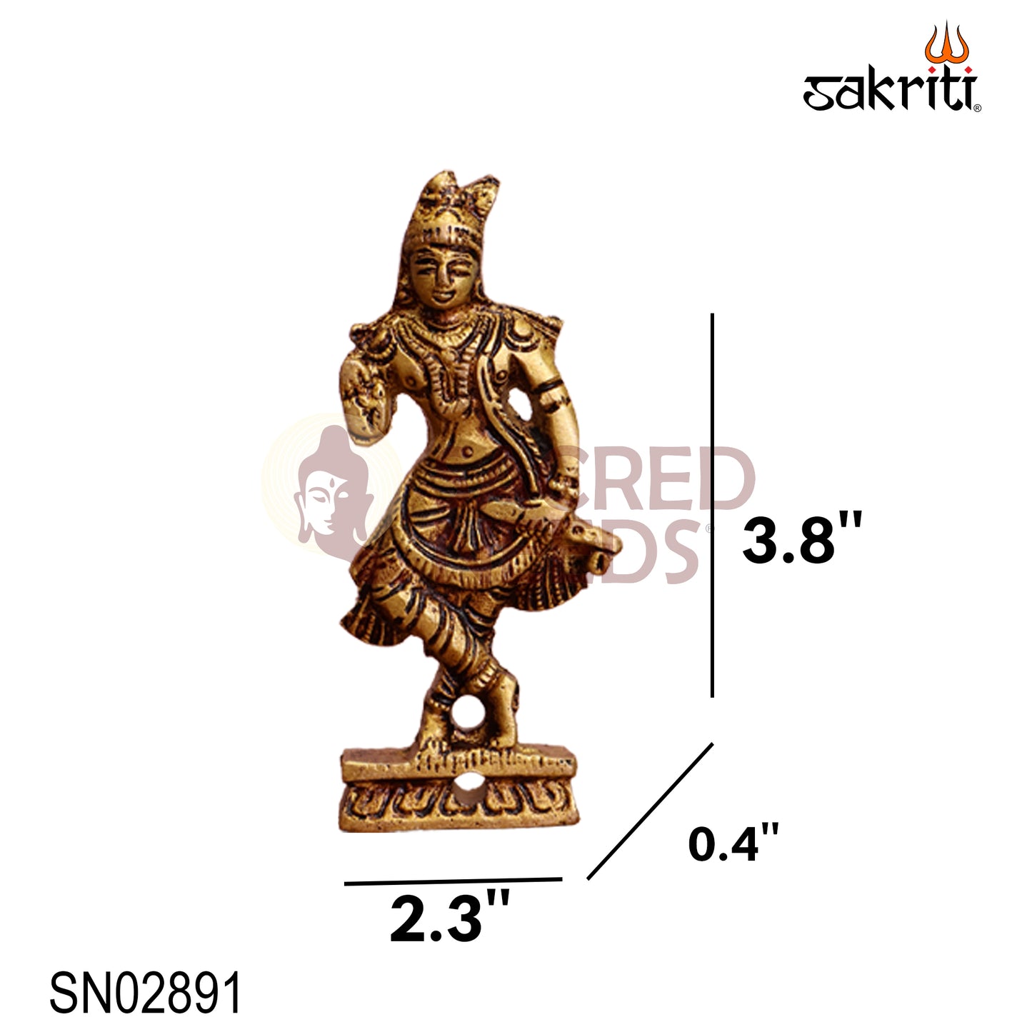 Brass Dasavatharam Wall Mounted Plates – 3.8 Inch Decorative Hindu God Wall Art for Home & Pooja Room