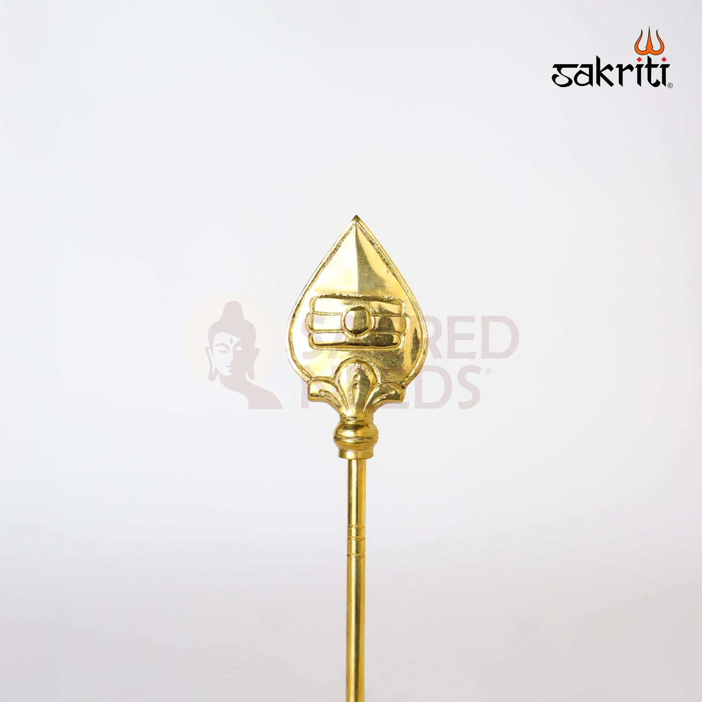Sacred Needs Brass Vel | 12 Inch Hindu Spear for Murugan Puja & Temple Decor | Traditional Handcrafted Vel