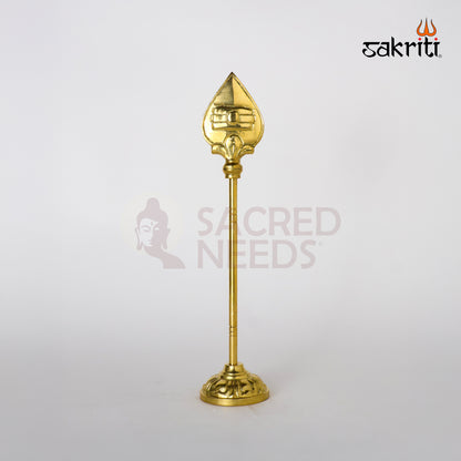 Sacred Needs Brass Vel | 12 Inch Hindu Spear for Murugan Puja & Temple Decor | Traditional Handcrafted Vel