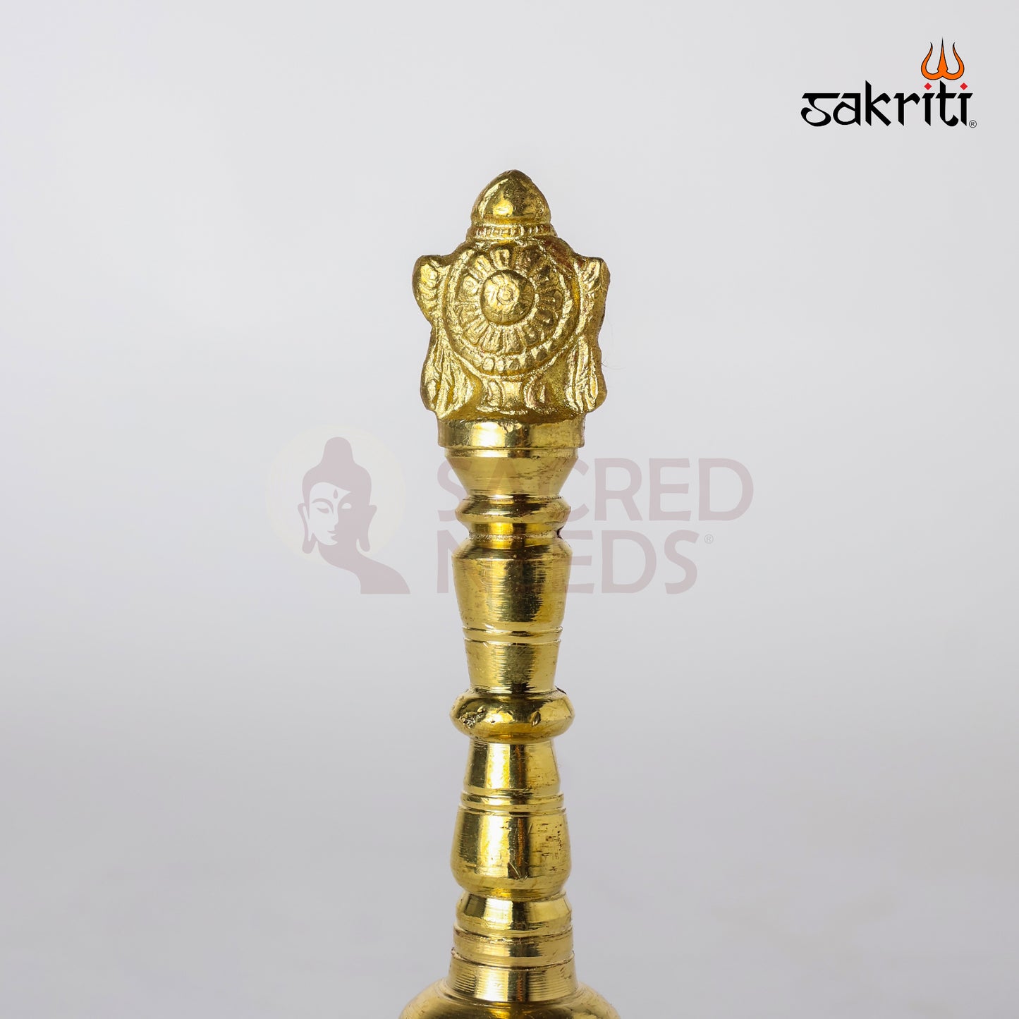 BRASS SHANKH CHAKRA HAND BELL