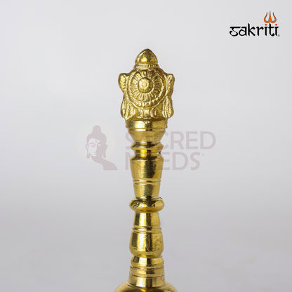 BRASS SHANKH CHAKRA HAND BELL