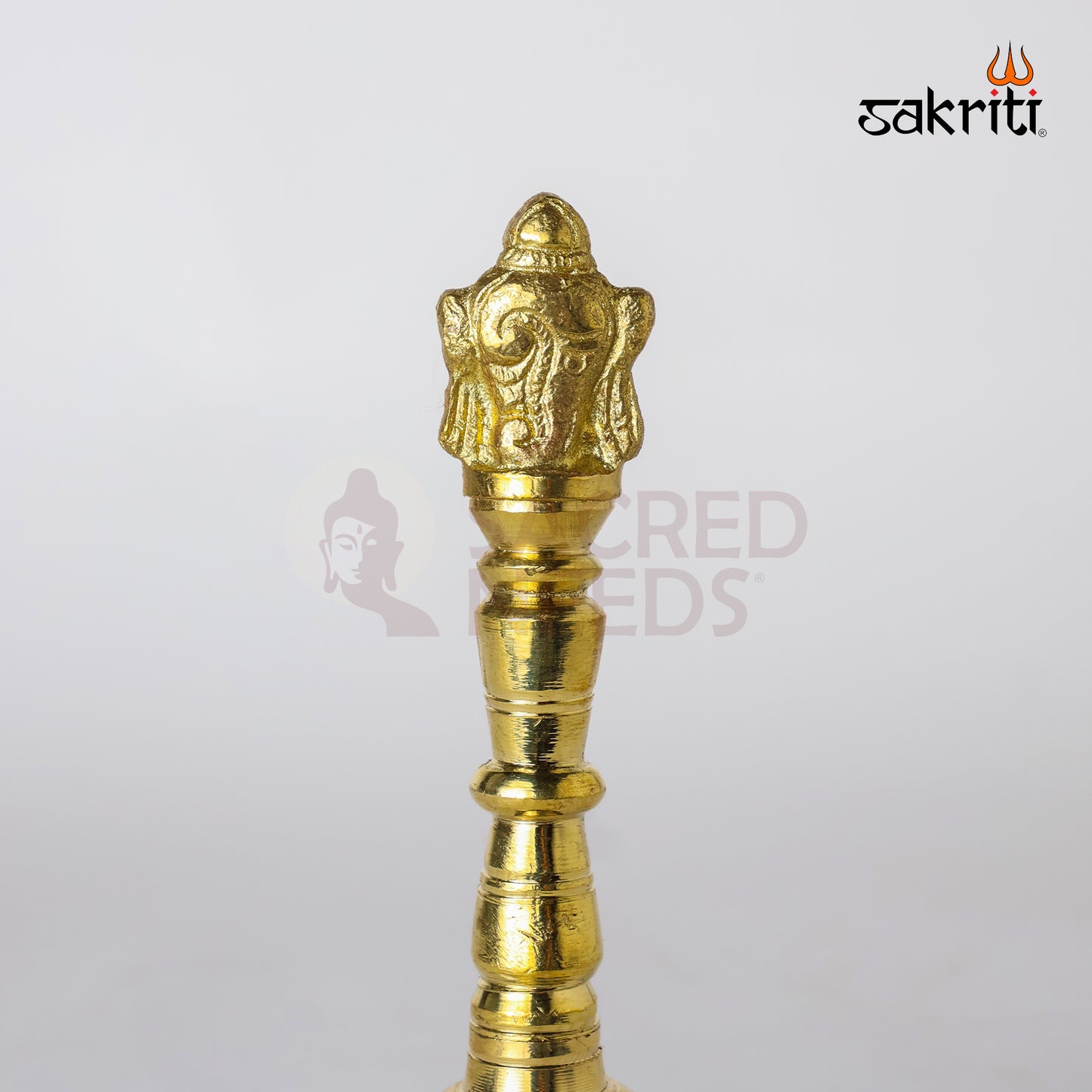 BRASS SHANKH CHAKRA HAND BELL