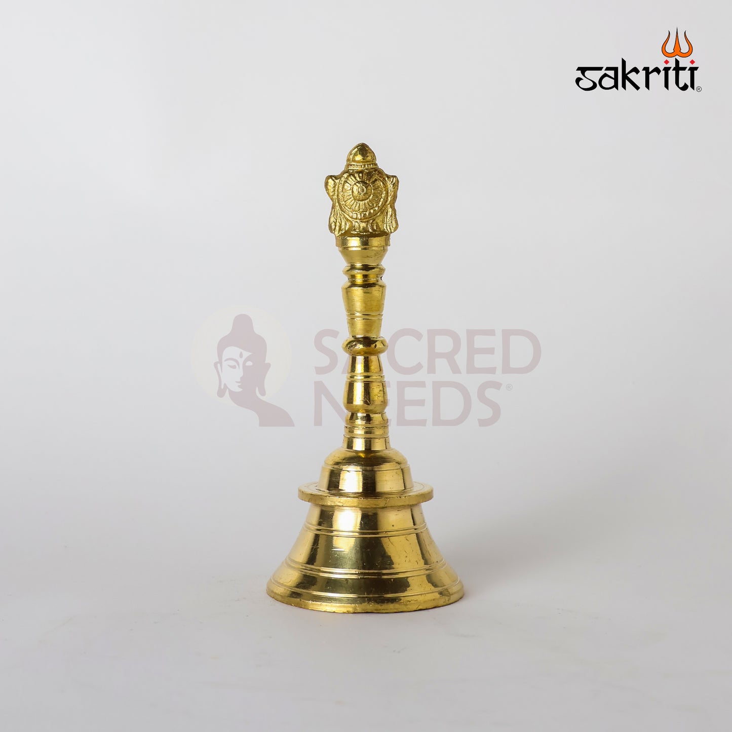 BRASS SHANKH CHAKRA HAND BELL