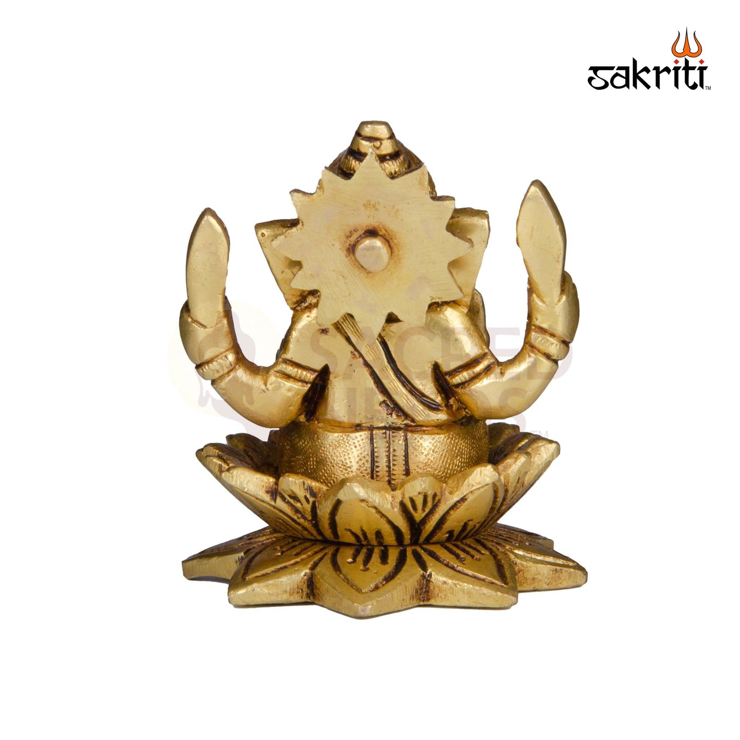 BRASS LOTUS GANESHA