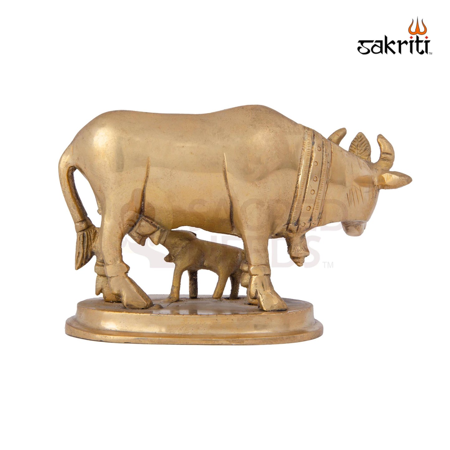 BRASS COW & CALF