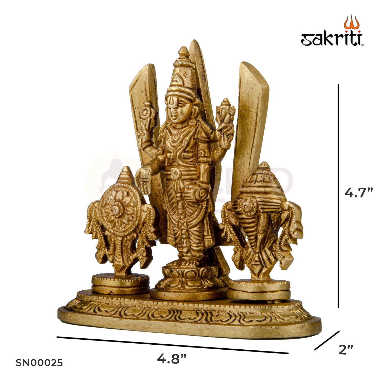 BRASS PERUMAL SET