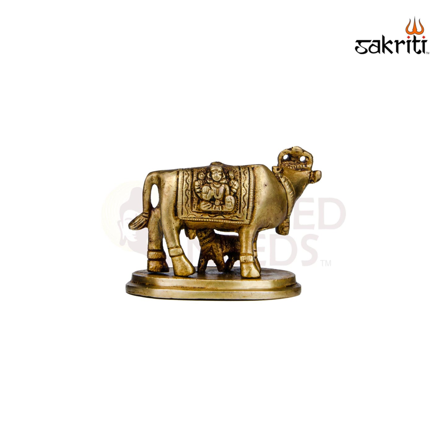 BRASS COW & CALF