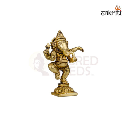 BRASS GANESHA DANCING