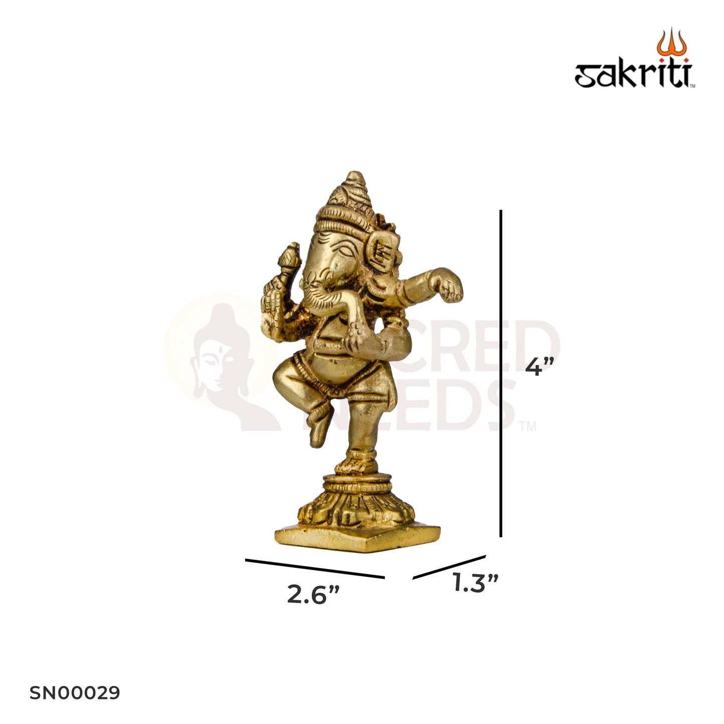 BRASS GANESHA DANCING