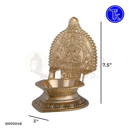 BRASS LAKSHMI VILAKKU