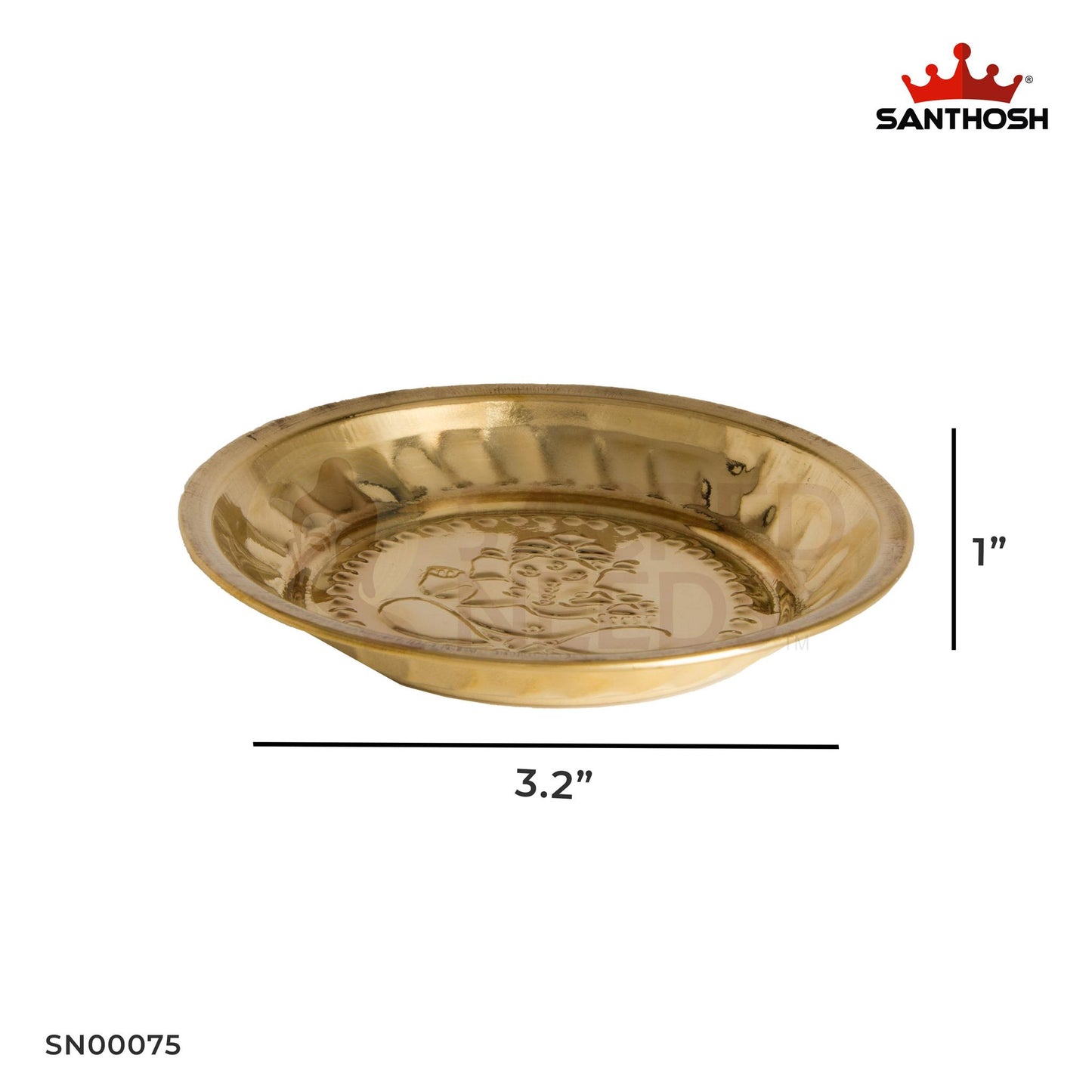 BRASS ICC RICE PLATE