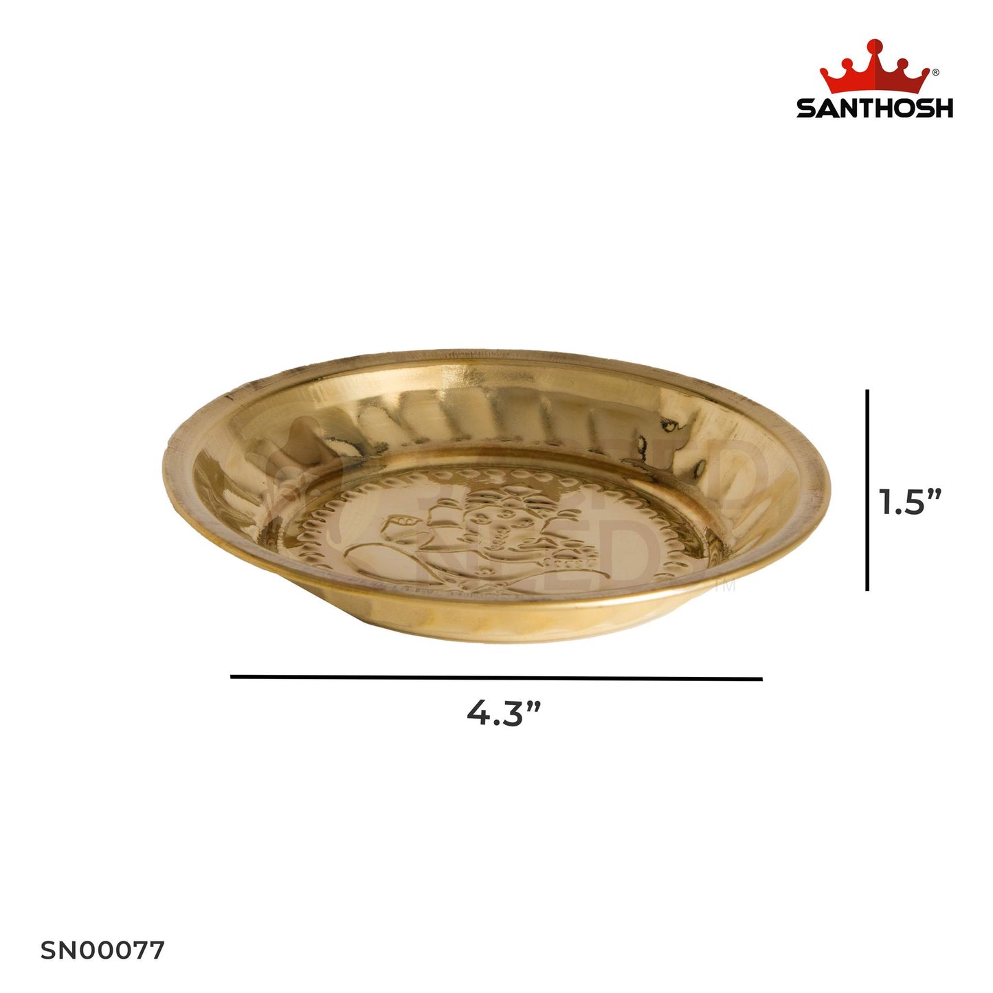 BRASS ICC RICE PLATE