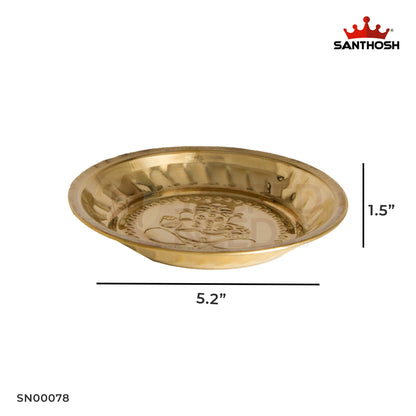 BRASS ICC RICE PLATE