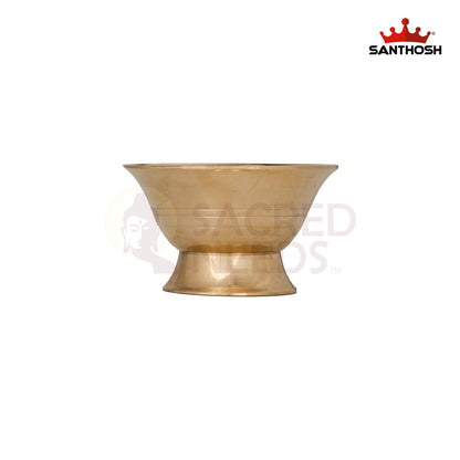 Brass Oil Cup – 1.5 Inch Height | Traditional Brass Oil Holder for Aarti Lamps & Religious Ceremonies