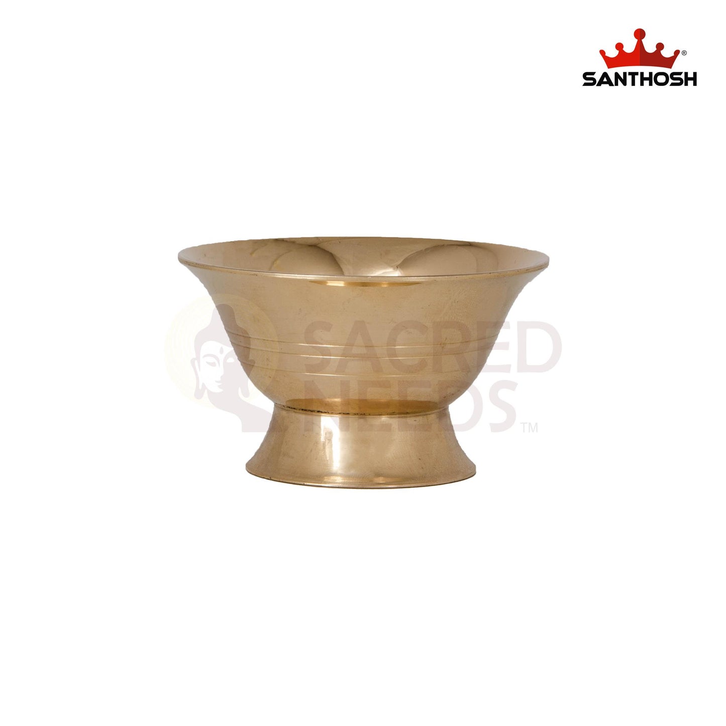 Brass Oil Cup – 1.6 Inch Height | Traditional Brass Oil Holder for Aarti Lamps & Religious Ceremonies