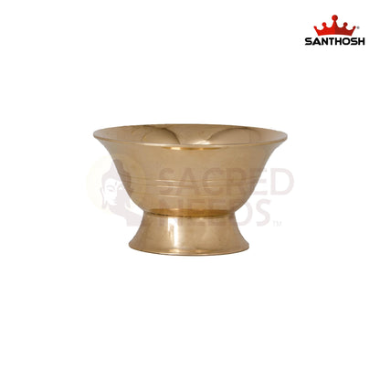 Brass Oil Cup – 1.6 Inch Height | Traditional Brass Oil Holder for Aarti Lamps & Religious Ceremonies