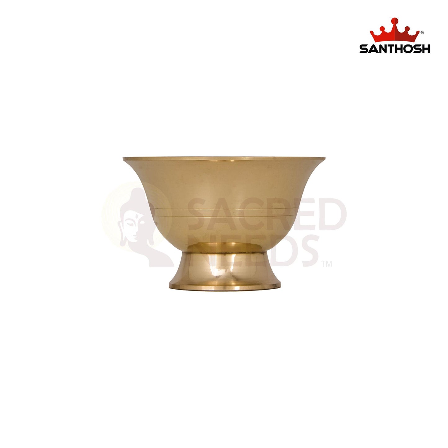 Brass Oil Cup – 2.3 Inch Height | Compact Brass Oil Pot for Temple Diyas & Hindu Pooja Essentials