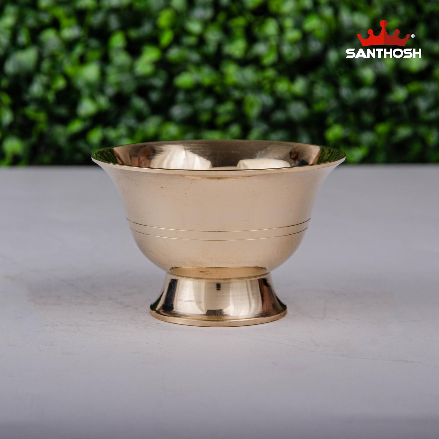 Brass Oil Cup – 2.3 Inch Height | Compact Brass Oil Pot for Temple Diyas & Hindu Pooja Essentials