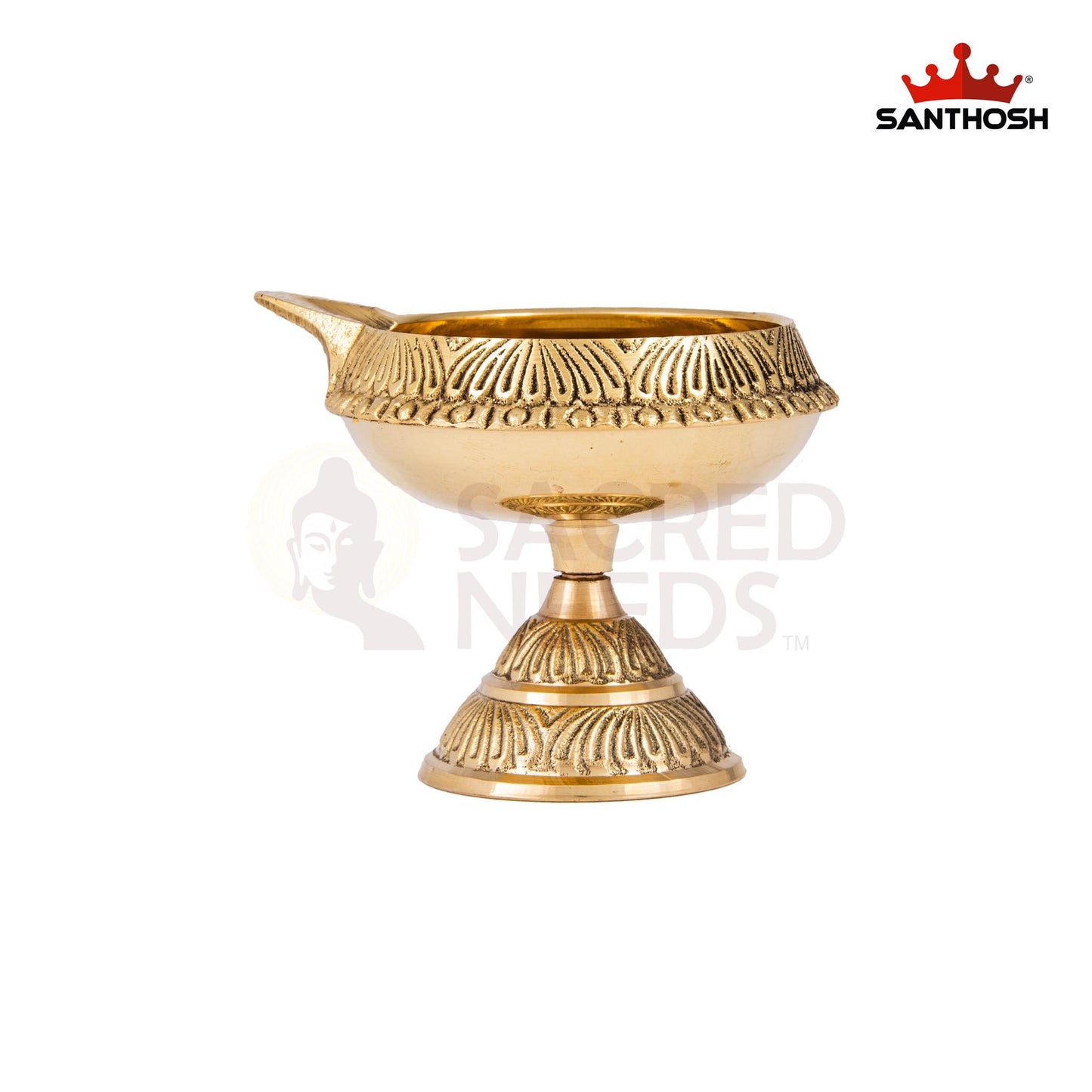 BRASS KUBER DEEPAM WITH STAND