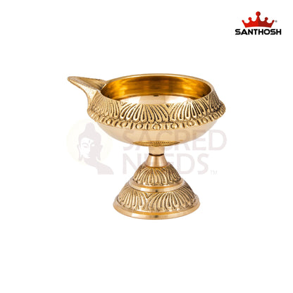 BRASS KUBER DEEPAM WITH STAND