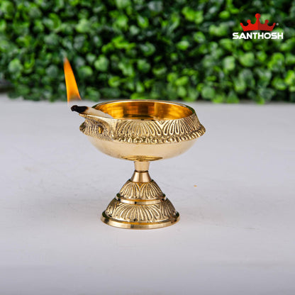 BRASS KUBER DEEPAM WITH STAND