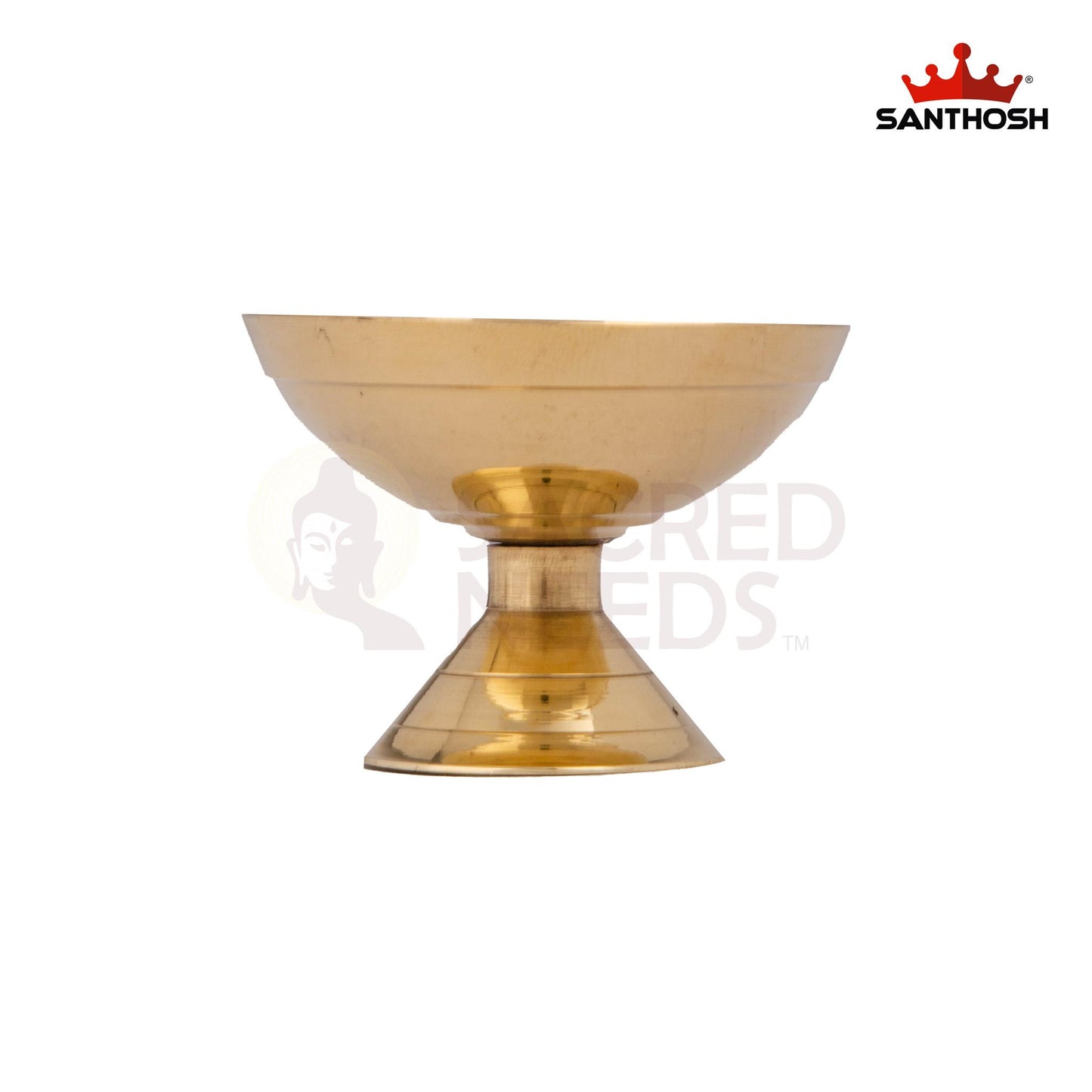 Brass Pyali Deepam – 1.3 Inch Height | Mini Brass Oil Lamp for Aarti ...
