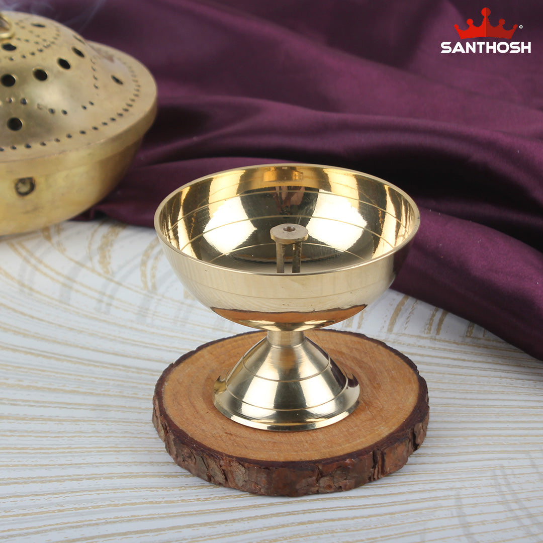 Brass Pyali Deepam – 2.4 Inch Height | Elegant Pooja Deepam for Home T ...