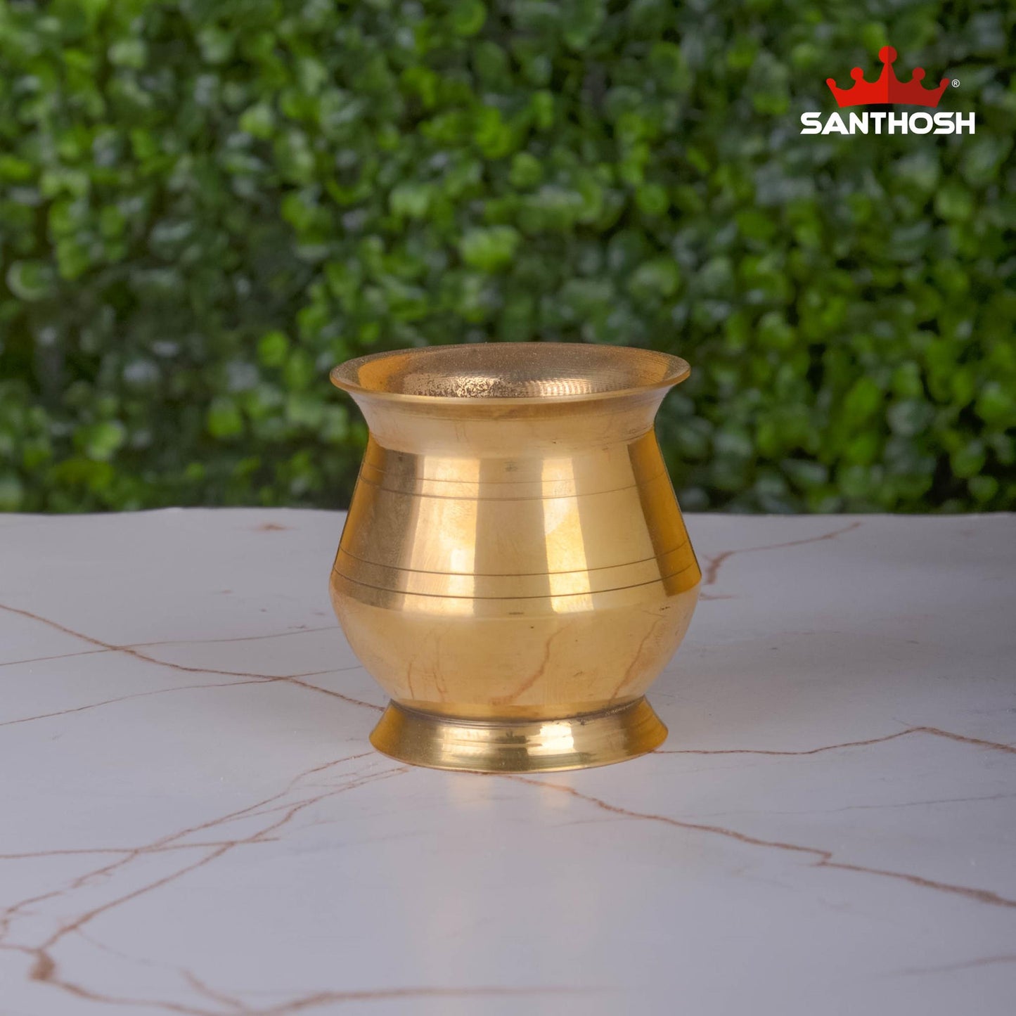 Brass Valap Champu – 3.4 Inch Height | Sacred Side-Spouted Brass Pot for Kavadi, Temple & Worship