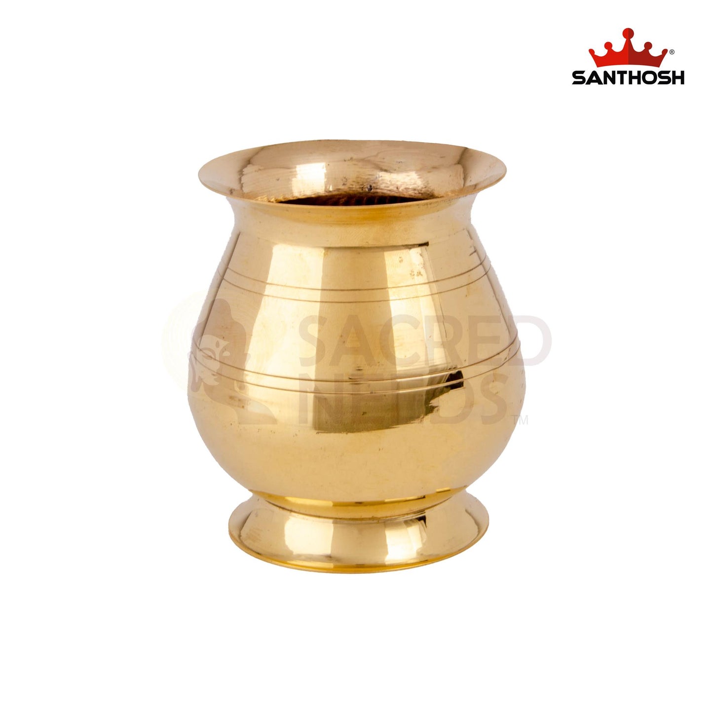 Brass Valap Champu – 4.1 Inch Height | Elegant Brass Kavadi Pot for Devotional Practices & Festivals