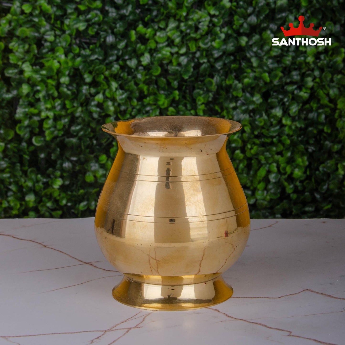 Brass Valap Champu – 4.1 Inch Height | Elegant Brass Kavadi Pot for Devotional Practices & Festivals