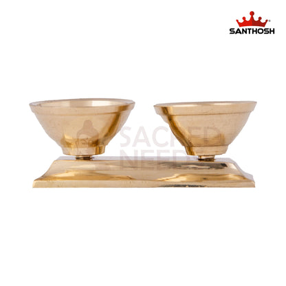 BRASS POWDER BOWL STAND 2KULI