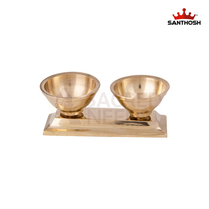 BRASS POWDER BOWL STAND 2KULI