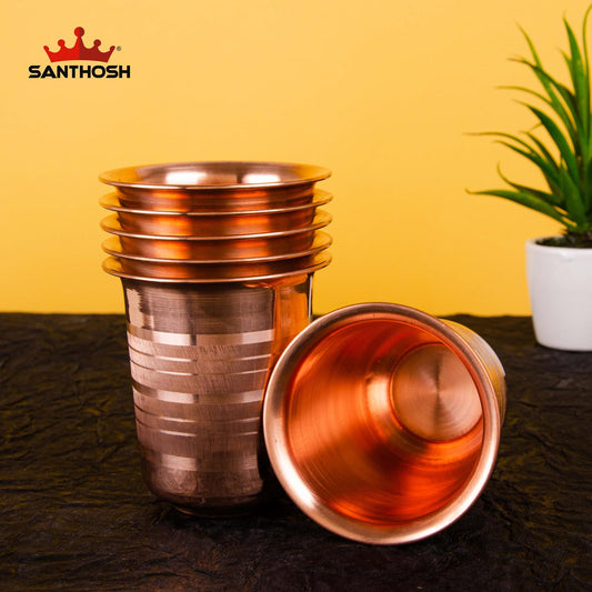 COPPER U SHAPED GLASS/TUMBLER