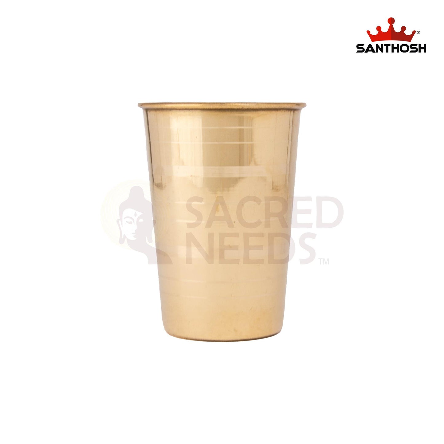 BRASS ICC V SHAPED GLASS/TUMBLER