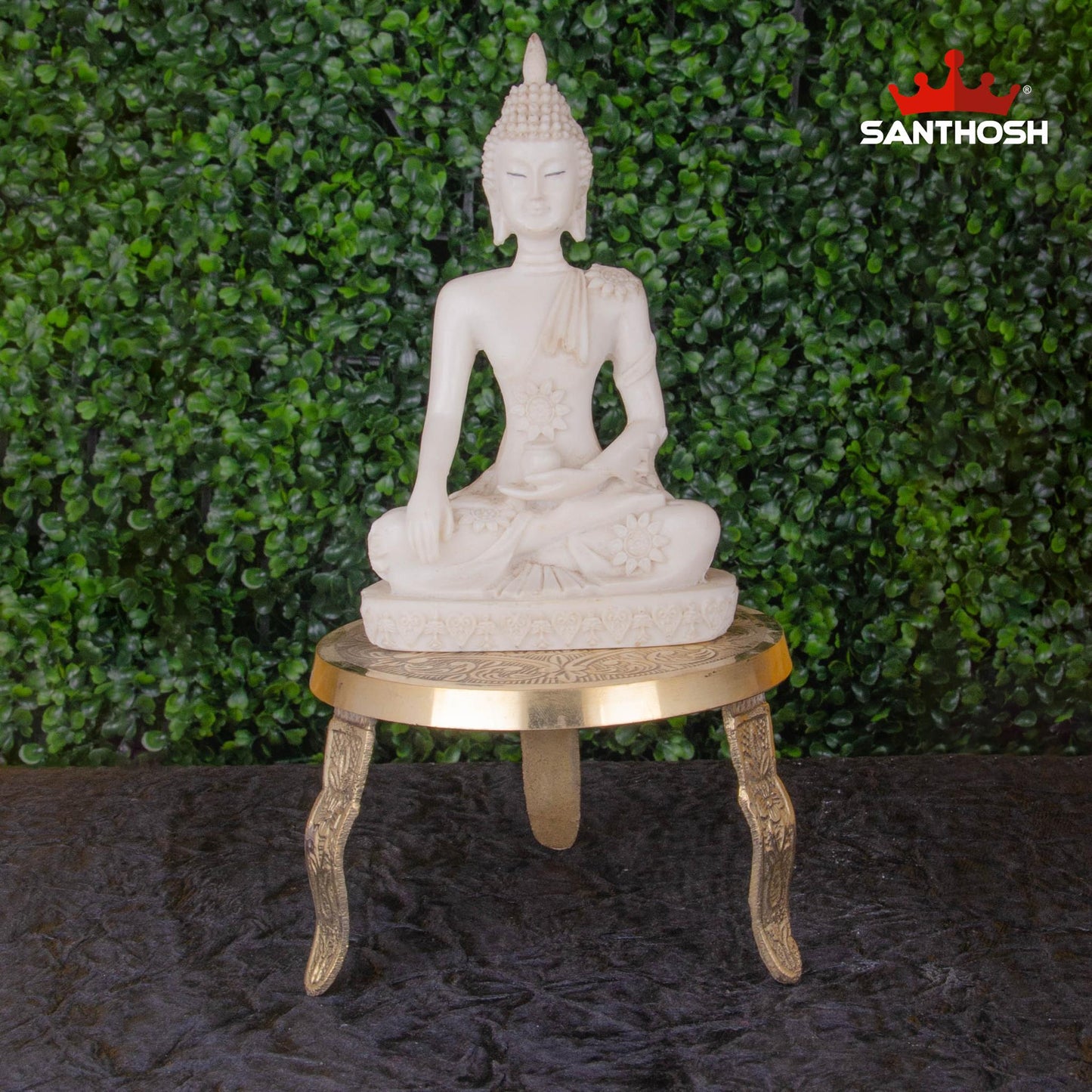Brass Mukkali – 2 Inch Height | Heavy Brass Mukkali Stand for God Statues, Lamps or Ritual Use