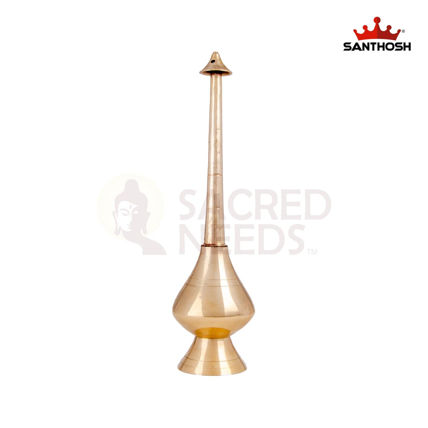 Brass Paneer Chambu – 6 Inch Height | Brass Water Vessel for Ritual Use, Kalash & Traditional Offerings