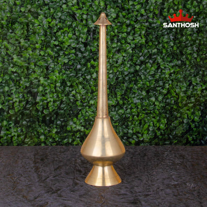 Brass Paneer Chambu – 6 Inch Height | Brass Water Vessel for Ritual Use, Kalash & Traditional Offerings