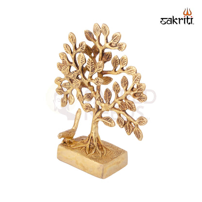 BRASS TREE WITH BIRDS