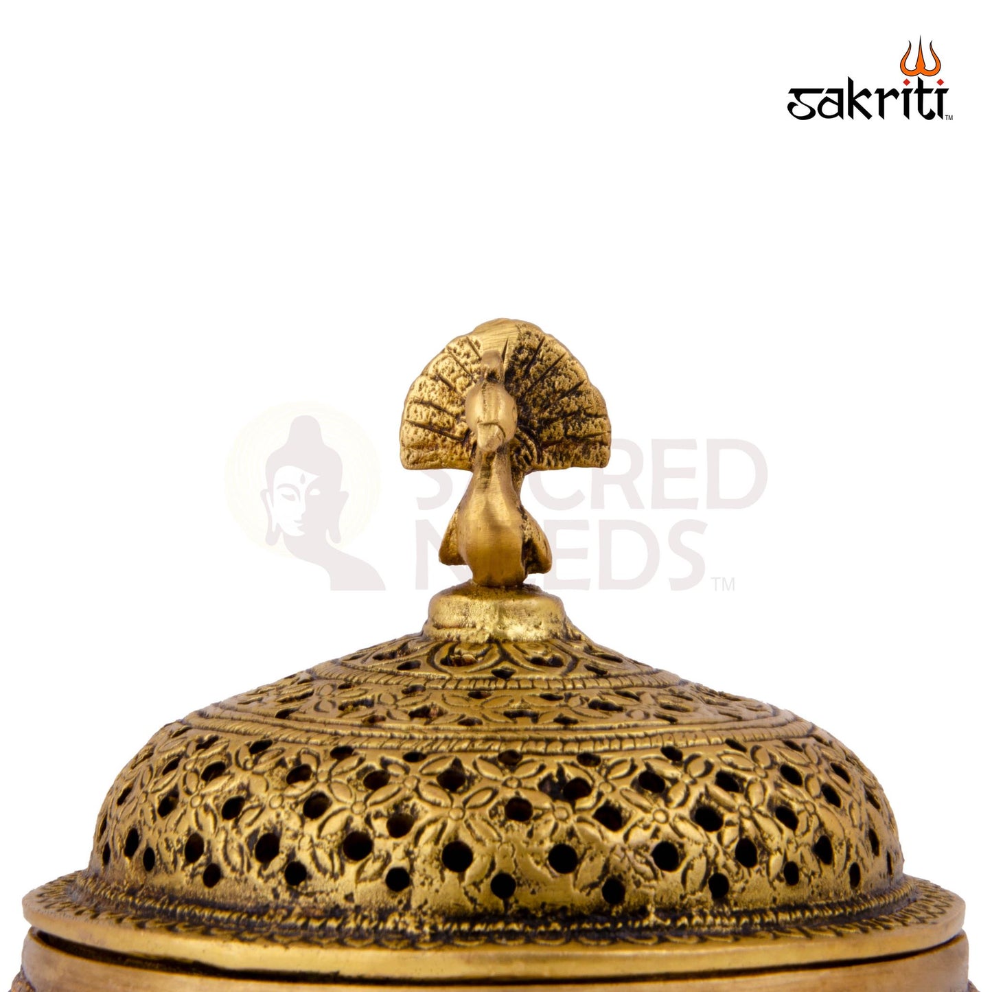 Brass Tortoise Dhoopkal – 4.6 Inch | Incense Cone Holder with Turtle Base for Home Temple & Meditation