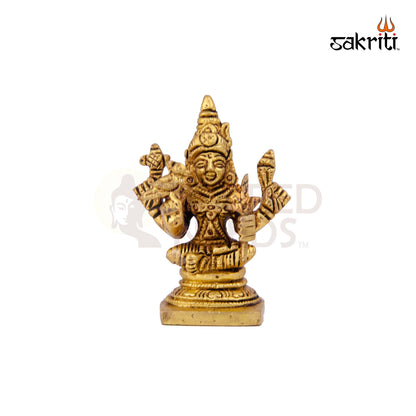 Brass Kamakshi – 2.9 Inch | Miniature Kamakshi Devi Idol for Pooja Room, Golu & Spiritual Gifting