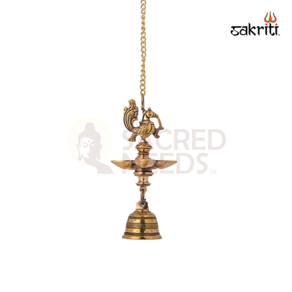 BRASS ANNAM VILAKKU 5MUKH HANGING