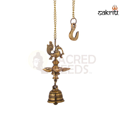 BRASS ANNAM VILAKKU 5MUKH HANGING